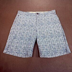 Tommy Bahama Island Zone Stretch Shorts Chip Shot Fleur Geo 9" Mens Sz 36X9 EUC